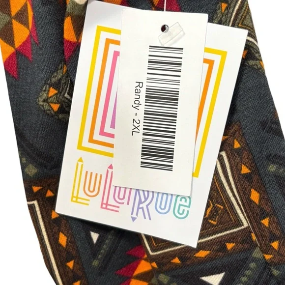 LuLaRoe Randy 3/4 Sleeve Pullover Stretch Top Size 2XL NWT - Picture 6 of 12